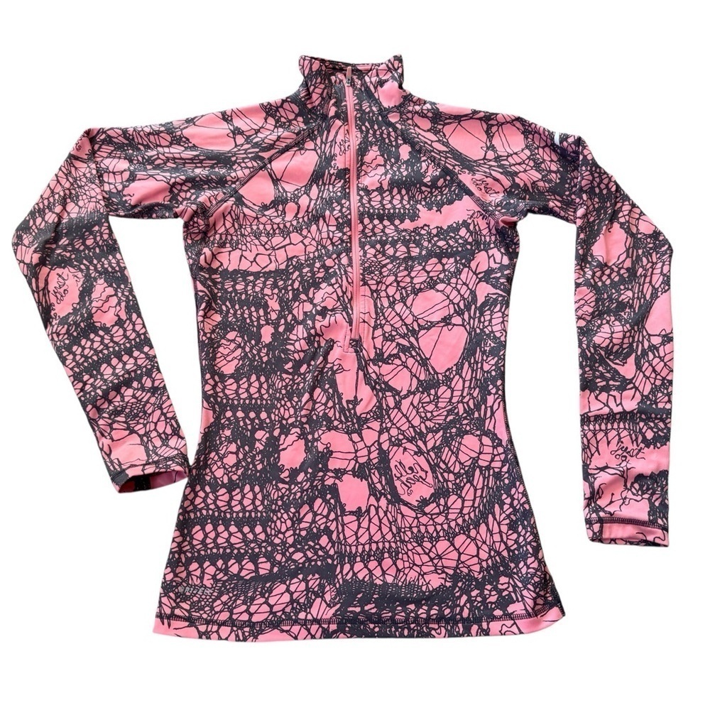 Nike Top Pro 1/2 Zip Mockneck Thermal Pullover Athletic Gym Yoga Running Small - Picture 2 of 6